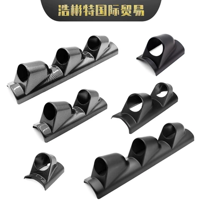 Avtomobil Cihaz Paneli Qapağı 2 düym Karbon Naxışlı 52mm Tək/İki/Üç Dəlikli