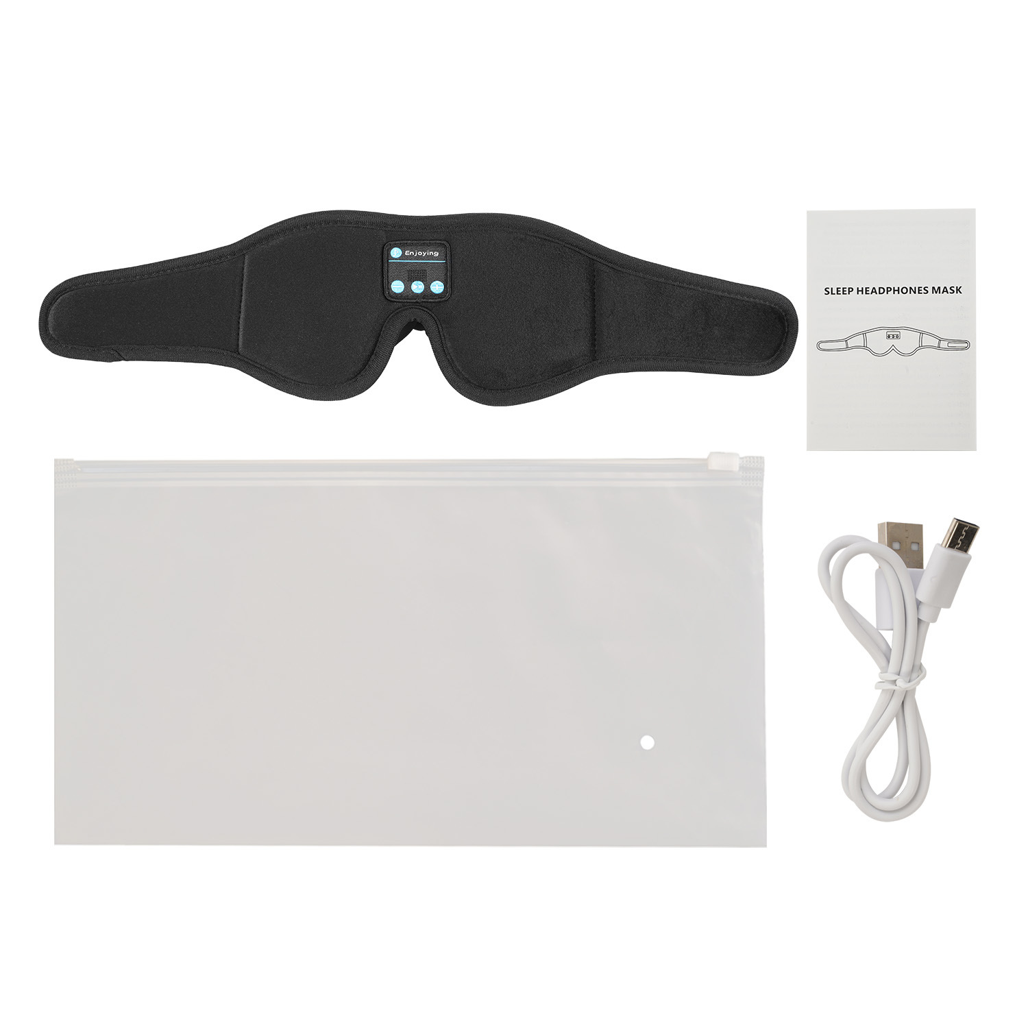 Venta caliente transfronteriza nueva 5.3 máscara de ojos Bluetooth máscara de ojos de música inteligente inalámbrica máscara de ojos sombreada para dormir venta directa de fábrica