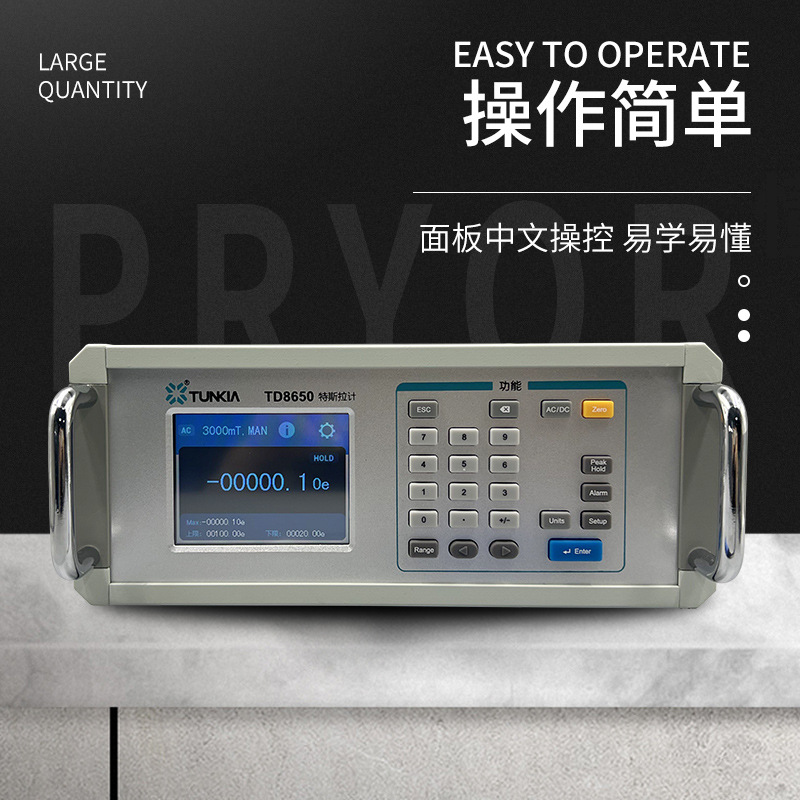 TIANHENG TD8650 고정밀 데스크탑 TESLAVA 미터 GAUSOMETER AC | DC 자기장 강도 테스터