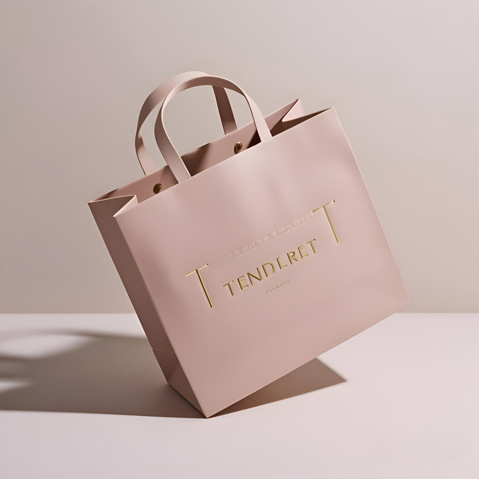 纸袋啶制手提袋礼品袋服装店礼品袋子轻奢高档花束绿植干花装袋