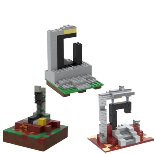 Конструктор MOC: заброшенный портал из Minecraft