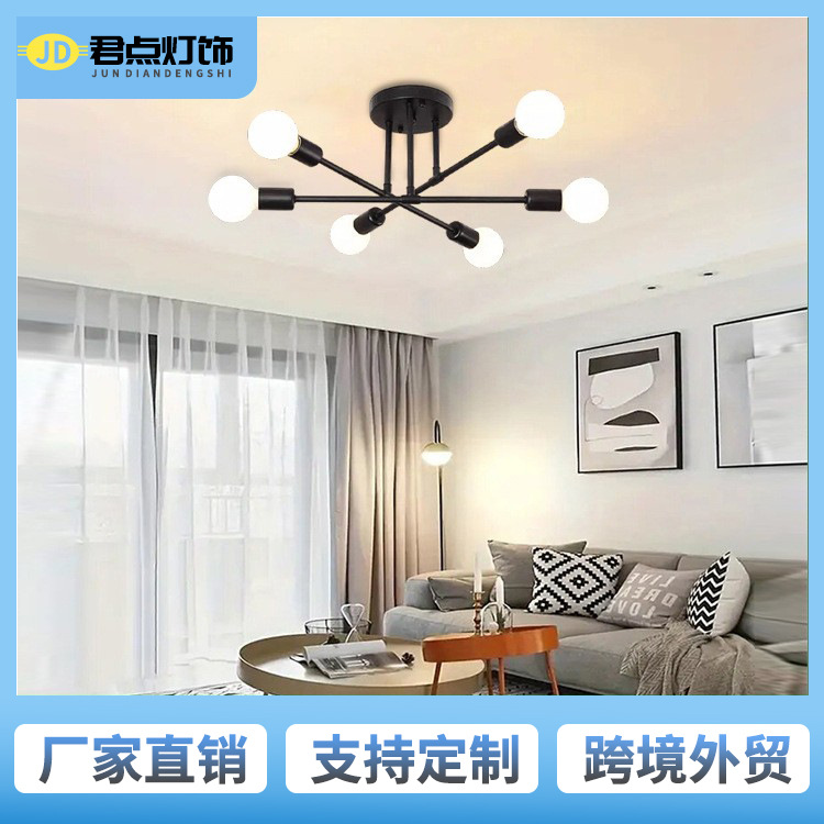 Lámpara de dormitorio nórdica lámpara de estudio lámpara de techo estilo japonés posmoderno minimalista sala de estar comedor iluminación de personalidad creativa