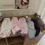 撞色男女加厚冬季卫裤