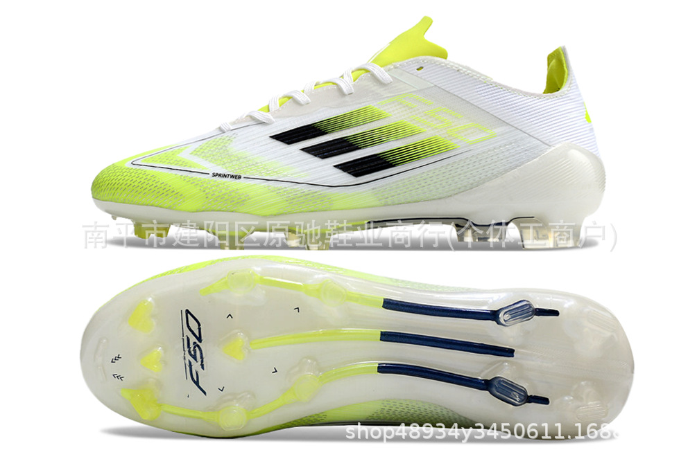 Fábrica de Putian al por mayor F50 zapatos de fútbol FG zapatos con lengua baja zapatos de fútbol hombres