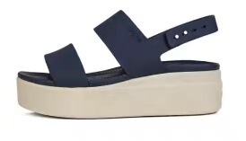 2023 New Cos Women's Brooklyn Heeled Thick-soled Hole Shoes Non-slip Wear-resistant Beach Casual Sandals