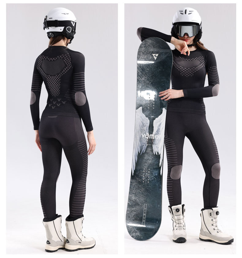 X-BION Sports Skiing Functional Underwear Women's Sweat-Wicking Warm Compression Tight-Fitting Sweat-Absorbing Quick-Dry_voghion.com