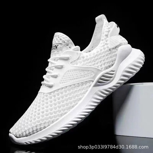 Fashion Summer New Men's Mesh Breathable Thick Sole Anti-Slip Wear-Resistant Retail Export Foreign Trade One Piece Dropshipping