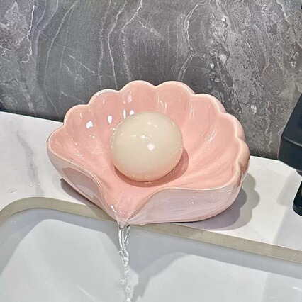 Nordic Style Shell Soap Box Bathroom Simple Draining Soap Holder Household Soap Box Manufacturer Wholesale Nordic Style Shell Soap Box Bathroom Simple Draining Soap Holder Household Soap Box Manufacturer Wholesale