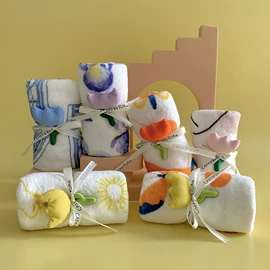 蛋糕毛巾;礼品广告毛巾;礼品盒