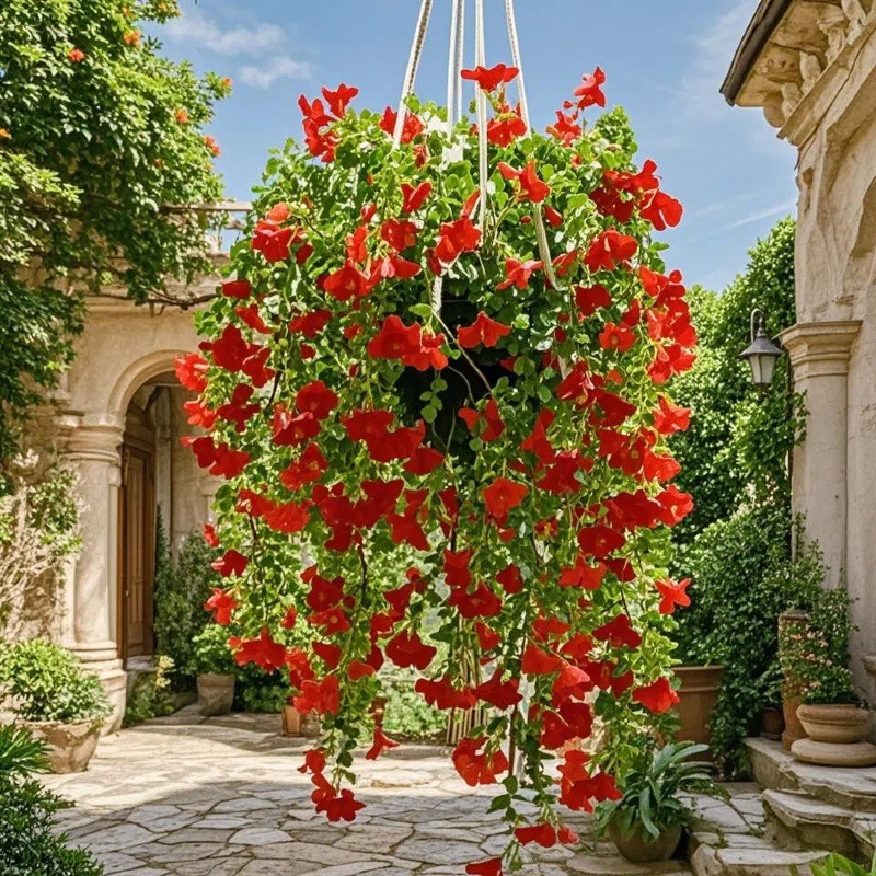 Flores artificiales, juego de 45 piezas de eucalipto y gloria de la mañana para decoración de bodas, decoración de pared, decoración interior y exterior de hoteles, ramo de flores artificiales. image 3