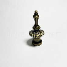 灯饰五金配件 锌合金压铸灯具吊灯中钻石头中号装饰头古铜