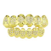 欧美嘻哈炫酷扑克牌红黑桃方片梅花牙齿牙套hiphop teeth grillz