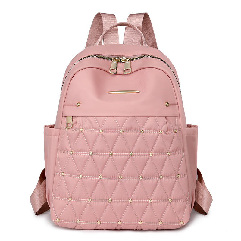 Mochila de Nailon para Mujer, Nueva Moda 2025, Mochila Acolchada para Mujer, Estilo Coreano, Versátil, Gran Capacidad, Mochila de Viaje
