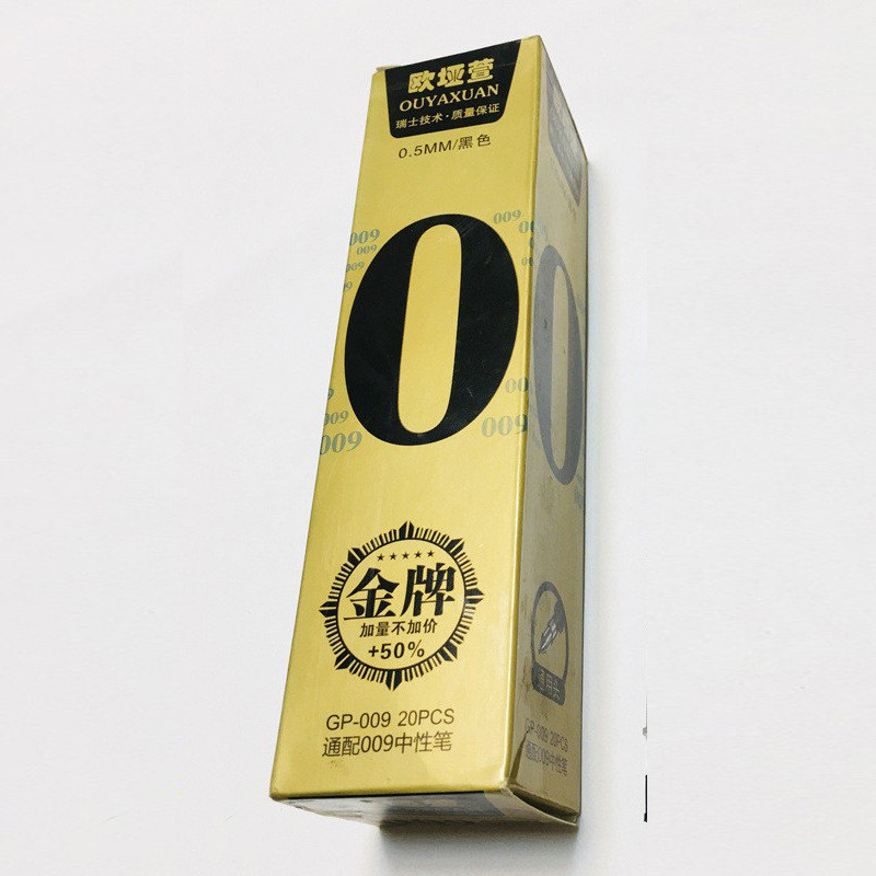 Repuesto de Tinta Gel 0.38mm Set de 20 Piezas de Plástico para Estudiantes