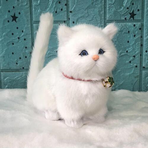 Cat Calling Simulation Doll Toy Birthday Gift for Girls Valentine's Day Cute and Exquisite Animal Model Pet