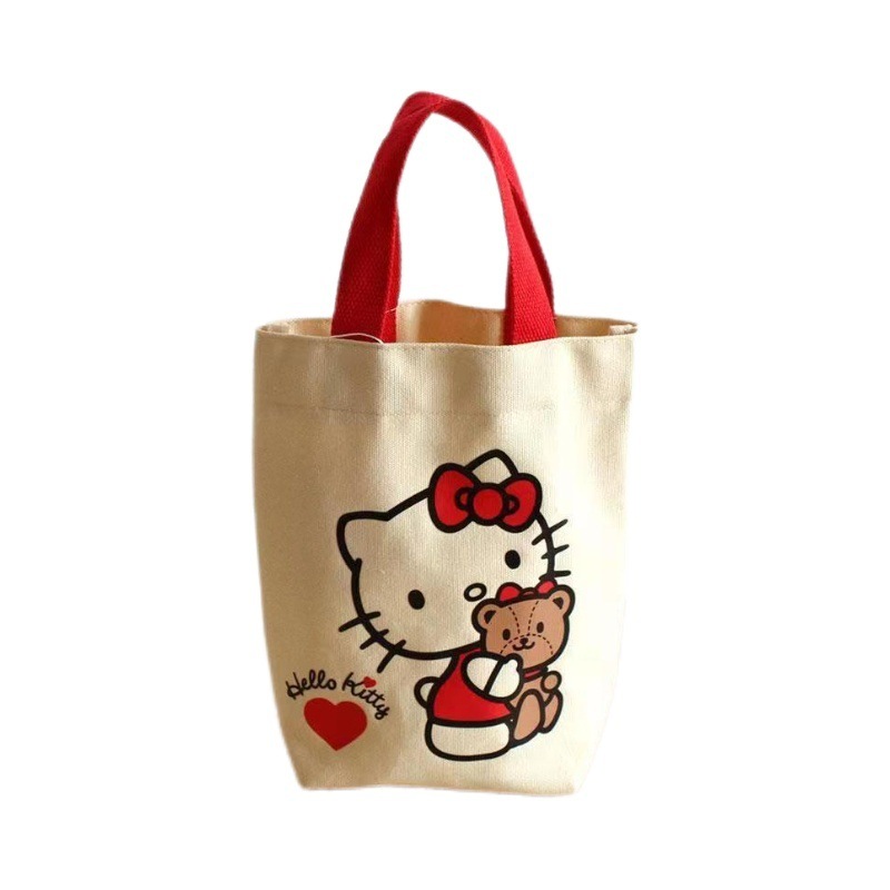 Bolsa de mano portátil de oficina transfronteriza, bolsa de lona, lindo tipo de cubo, bolsa de cubo portátil, bolsa de mano de Baoma