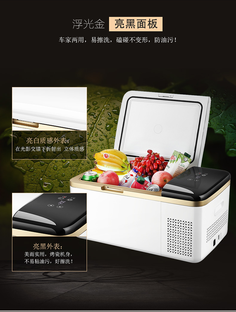 Car Refrigerator, Outdoor Small Refrigerator, Cooler Box, Commercial Ice Box, Portable, Special for Stalls, Car, Truck