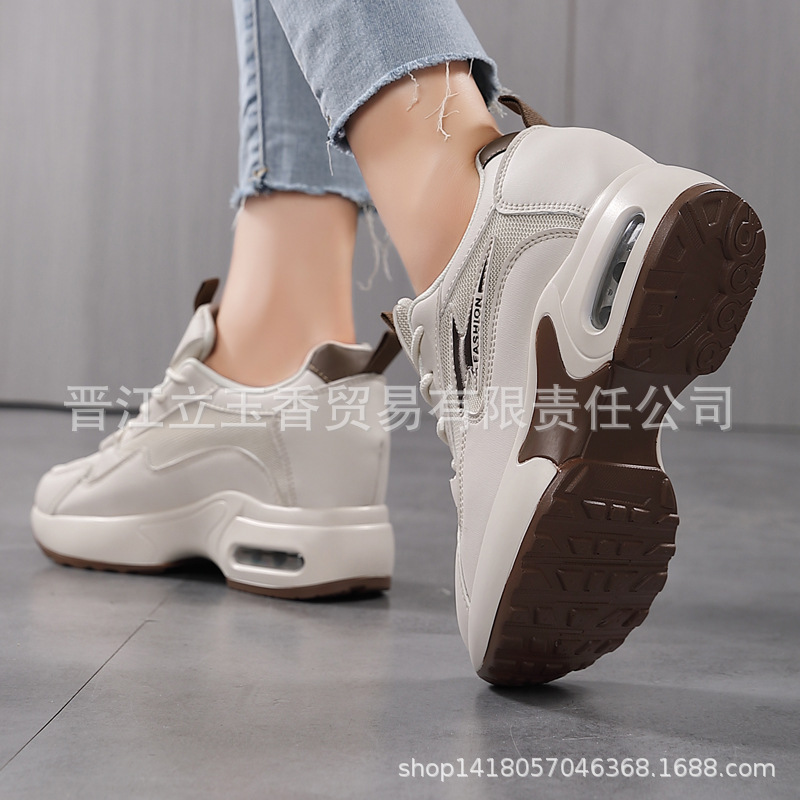 Zapatos coreanos para niños pequeños aumentan la altura interior de los zapatos de baile de aire de malla, zapatos de baile transpirables, zapatos deportivos con suela suave y cómodos. image 4