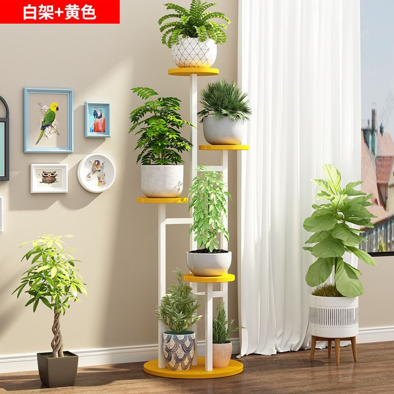 노란색 패널 + 흰색 프레임(다용도 모델) 무료 3피스 원형 휠 원예 세트