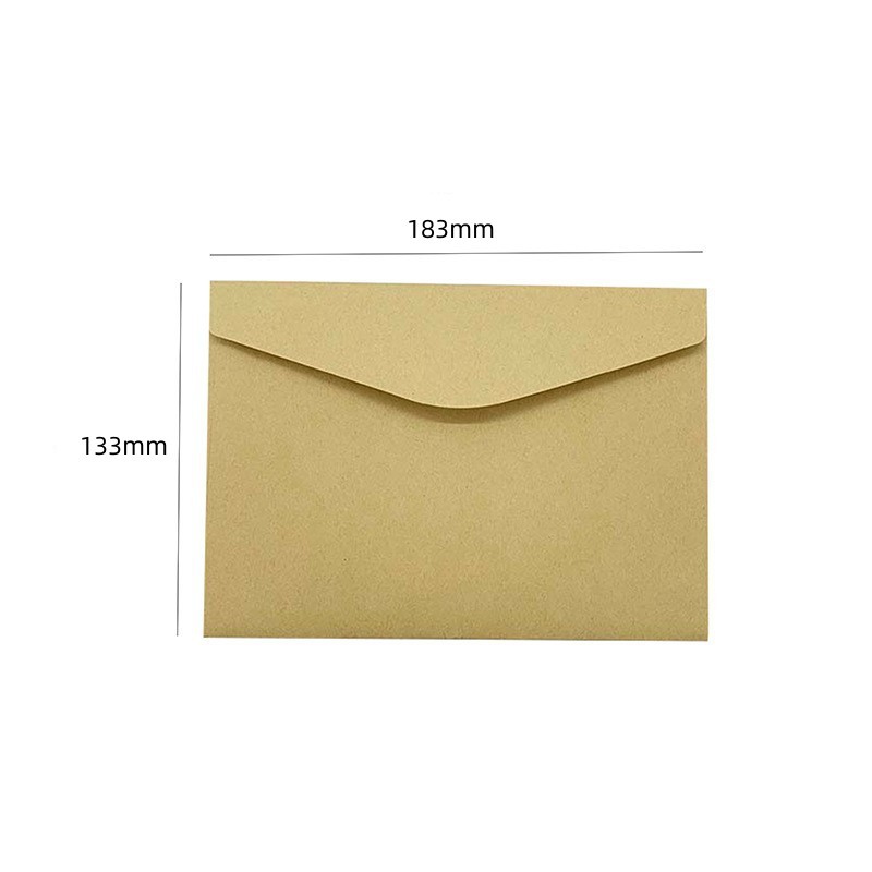 Cubierta triangular de 183x133mm sobre 120g papel kraft con pegamento de saliva