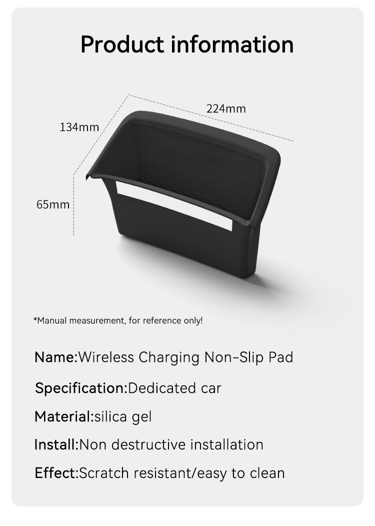 Suitable for 24 Chevrolet Equinox/Equinox Plus Wireless Charging Silicone Anti-Slip Mat Modification