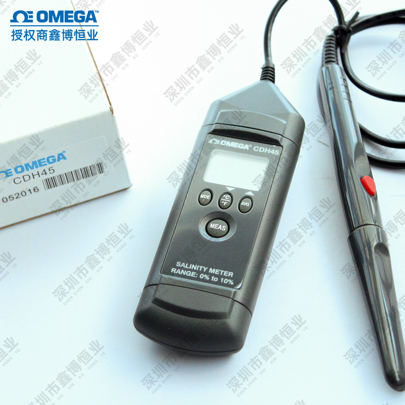 CDH45手持盐度仪表双重显示盐度和温度美国奥米佳