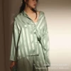 Long-sleeve, green trousers