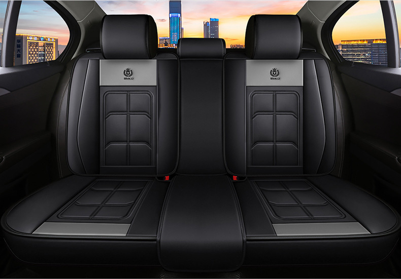 The new leather car seat cushion is suitable for small car five-seat four-season universal source factory goods factory direct single seat