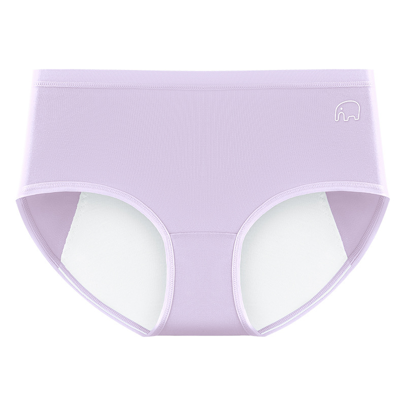 La ropa interior menstrual de la tía grande de cintura media de algodón puro aumenta y ensancha, a prueba de fugas, pantalones fisios de elefante ligeros y transpirables, refrescantes image 13
