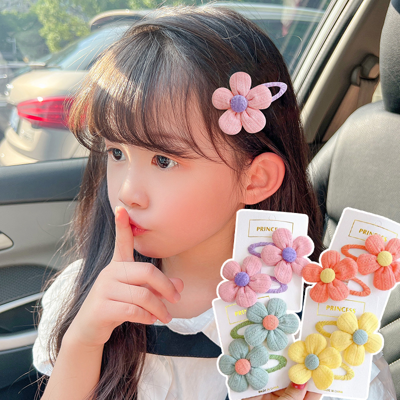 La horquilla de los niños del verano no duele el pelo Niñas lindo horquilla tocado flebang BB clip tarjeta roto clip de pelo accesorios