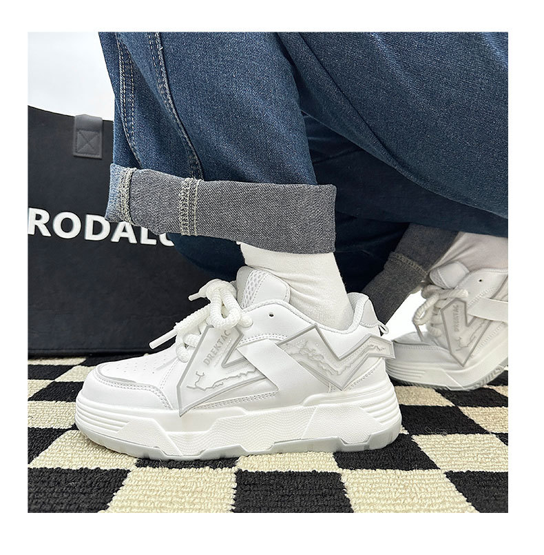 Nuove scarpe da ginnastica alla moda per coppie con pane a vita alta con suola spessa Scarpe da corsa casual per studenti di minoranza cinese-chic_voghion.com