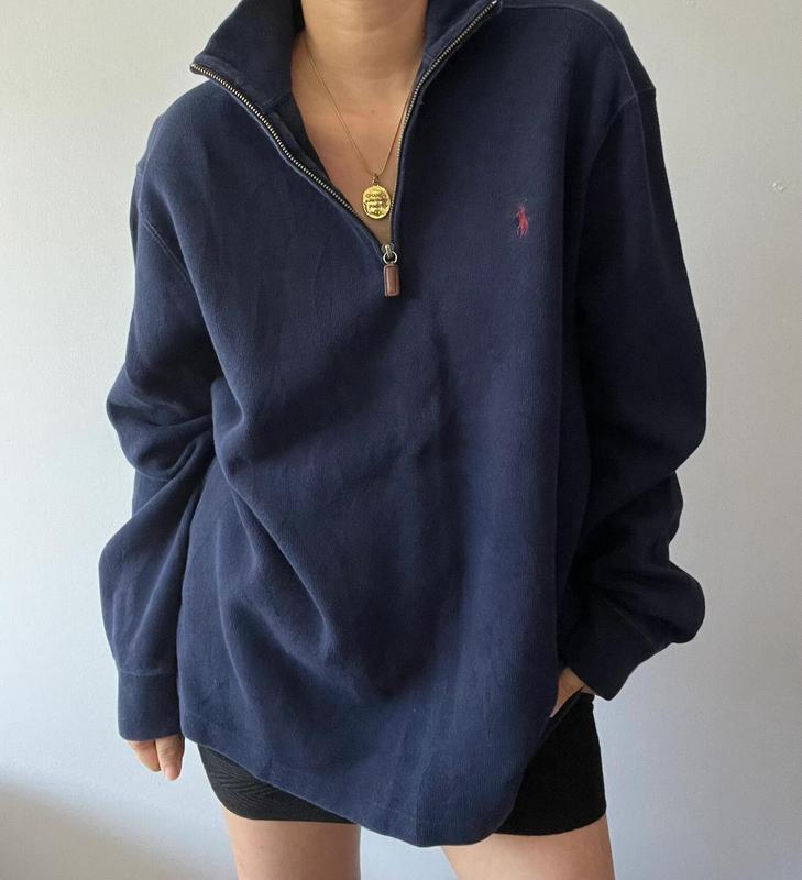 拉夫美式保罗RL小马刺绣半拉链男女同款立领长袖休闲跨境外贸卫衣|undefined