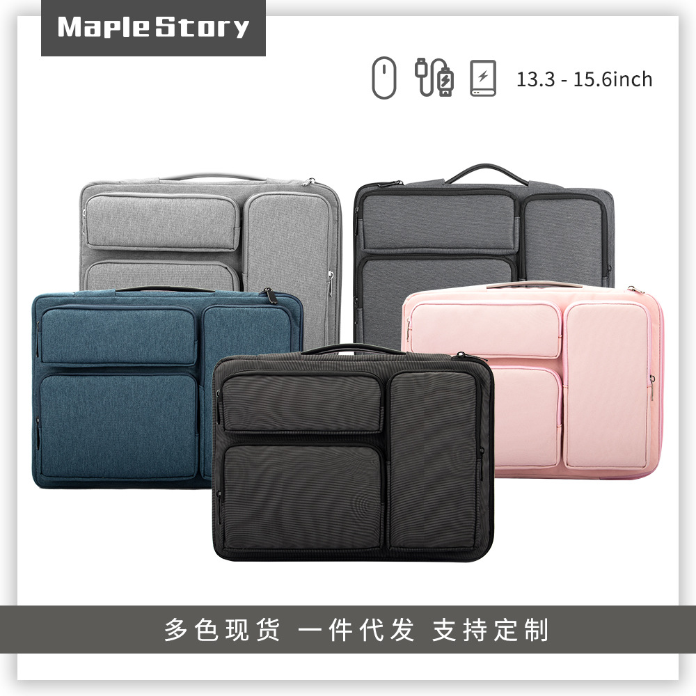 Laptop bag 14/15.6 inch business briefcase Apple Xiaomi Huawei iPad laptop bag
