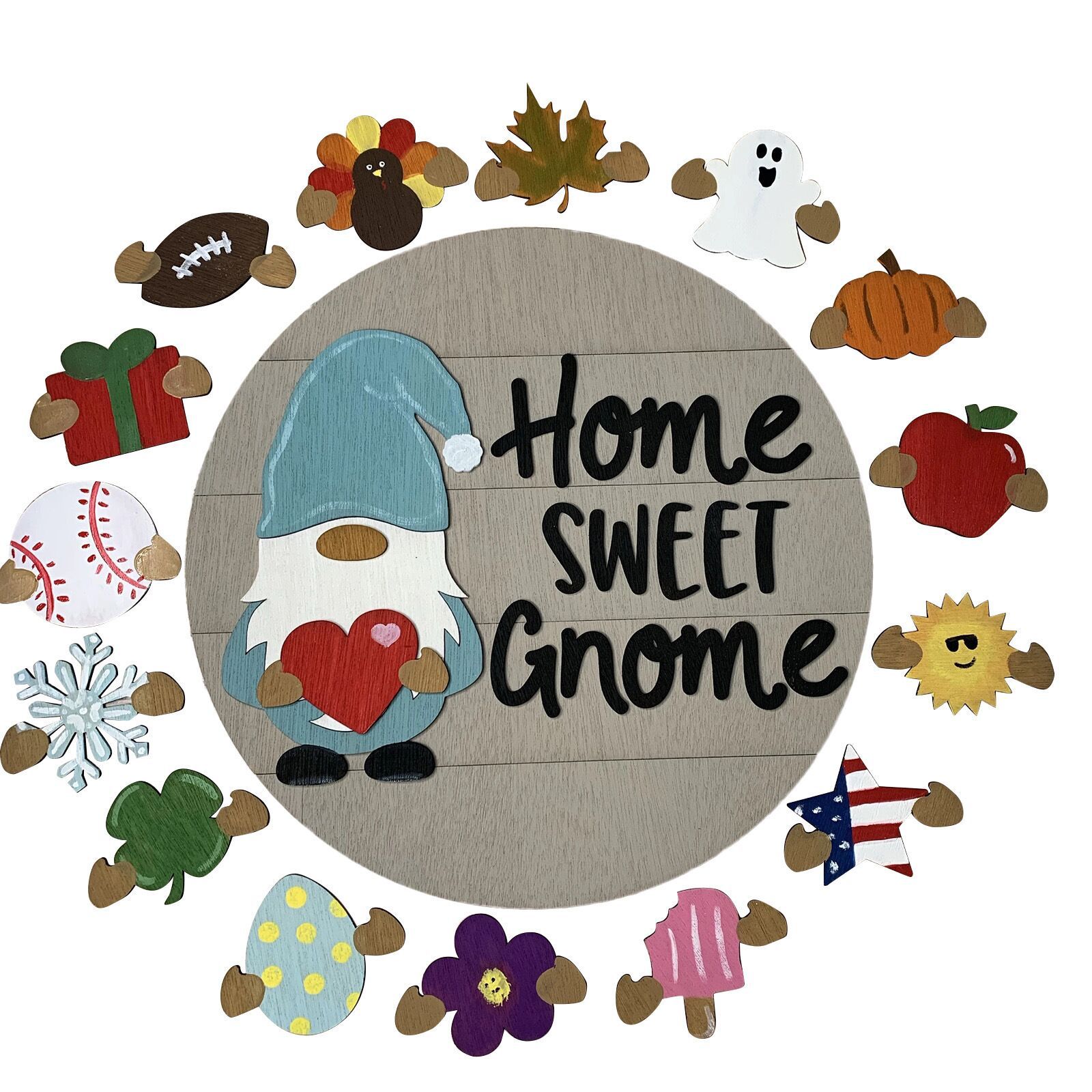 Wooden Hanging Plaque Style 6 Three-Dimensional Version