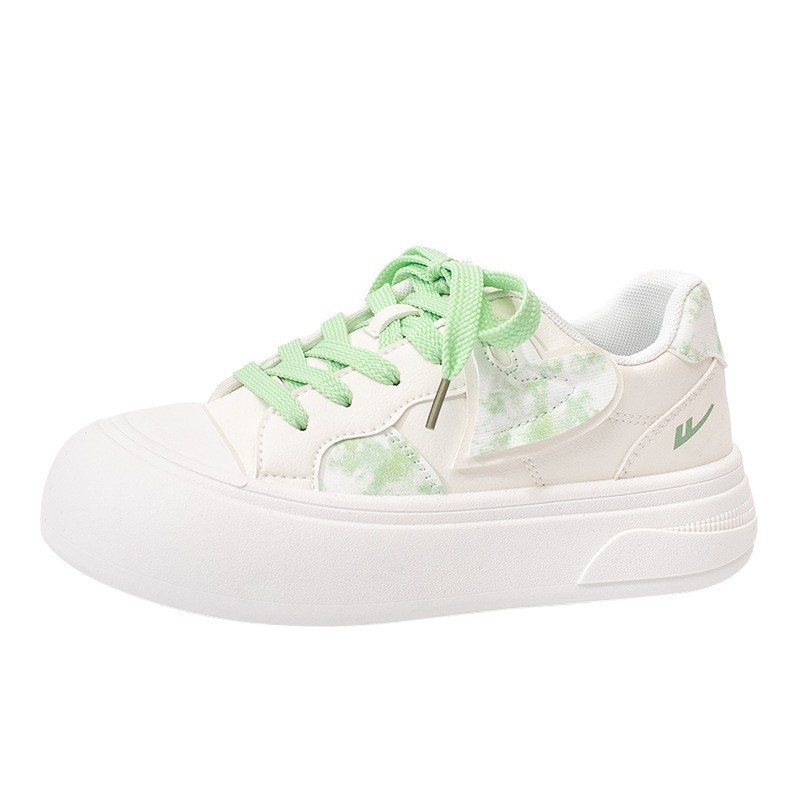 Huili nuevo calentamiento de terciopelo, zapatos blancos de suela gruesa, zapatos de skate de moda de invierno para mujeres, zapatos de algodón altos y hermosos juveniles.