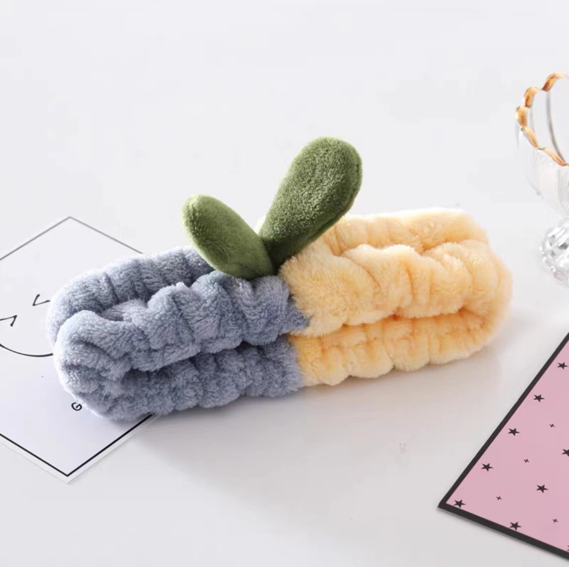 Lavado de la cara banda de pelo de moda femenina Coreana Red diadema roja estudiante dulce Linda máscara de maquillaje banda de pelo horquilla