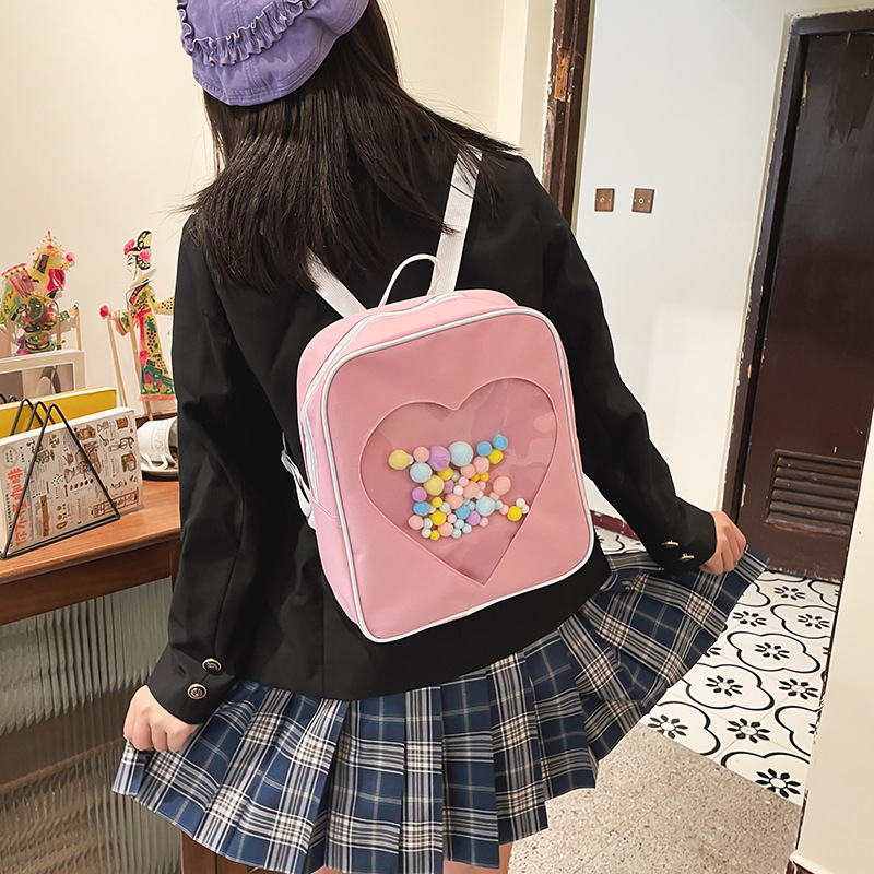 Waterproof 17 Inch Heart Shape School School Backpack display picture 70