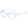 New eye mirrors windproof sand trend jelly -colored anti -pollen protective glasses anti -splattered blue light flat glasses