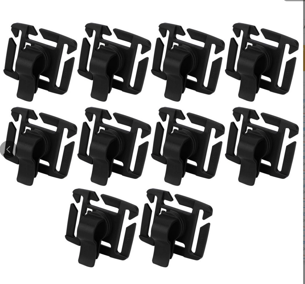 Регулируемый зажим для мешка для воды Bump Вращающиеся на 360 градусов аксессуары для наружного рюкзака Зажим для трубки мешка для питьевой воды AT9005-1