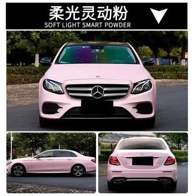 Black Car Wrap Film Car – Auto Color Change Film - imported-tpu-soft-light-smart-powder-152-15m-roll