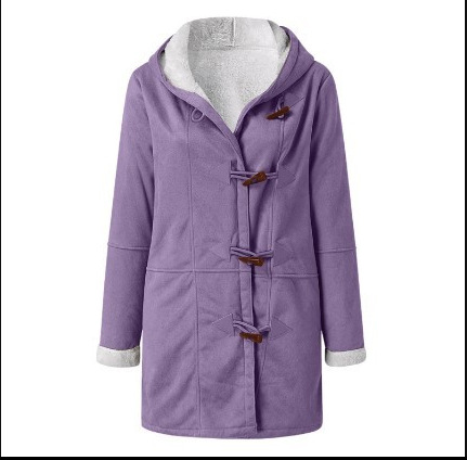 22 Chaqueta de terciopelo blanca con capucha para mujer, estilo Harajuku, estilo europeo y americano, informal, cálida, de longitud media_voghion.com
