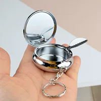 Металлическая коробка для пепельницы Портативный круглый автомобиль для переноски Пепельница мини-коробка для подарков Логотип