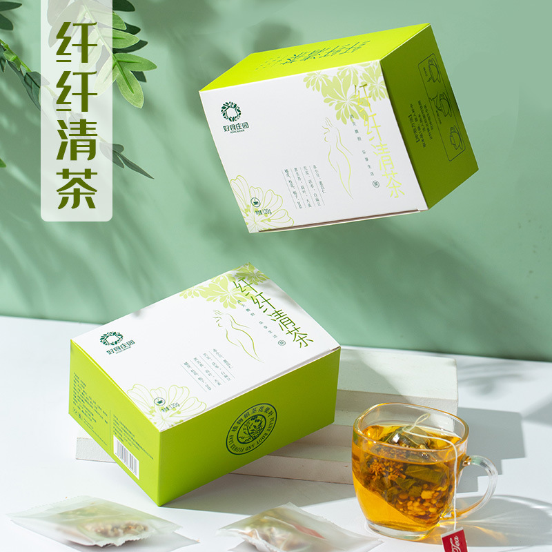 Slim Clear Tea for Women after Meals 120g Douyin Popular Lotus Leaf Tea Slim Goddess Light Health Live