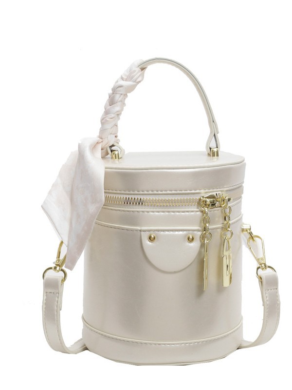Bolso bandolera mujer 2025 nueva textura bolso de cubo portátil moda moda de alta gama estilo occidental práctico bolso de hombro