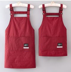 ファッション防水韓国版エプロン家庭用キッチン料理飲食専用作業服大人用ウエスト広告印字