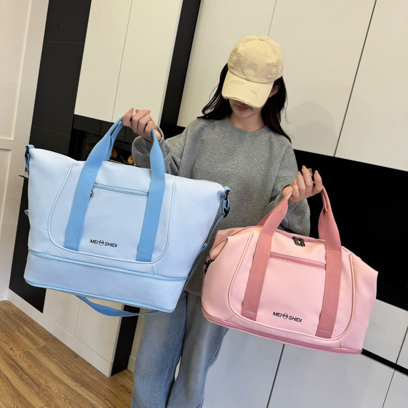 Short-Distance Travel Bag, Women's Business Trip Boarding Luggage Bag, Men's Lightweight Handbag, Large-Capacity Storage Bag, Sports Fitness Bag