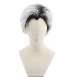 电影后裔2Carlos卡洛斯cosplay渐变色假发男士短发亚马逊外贸 wig