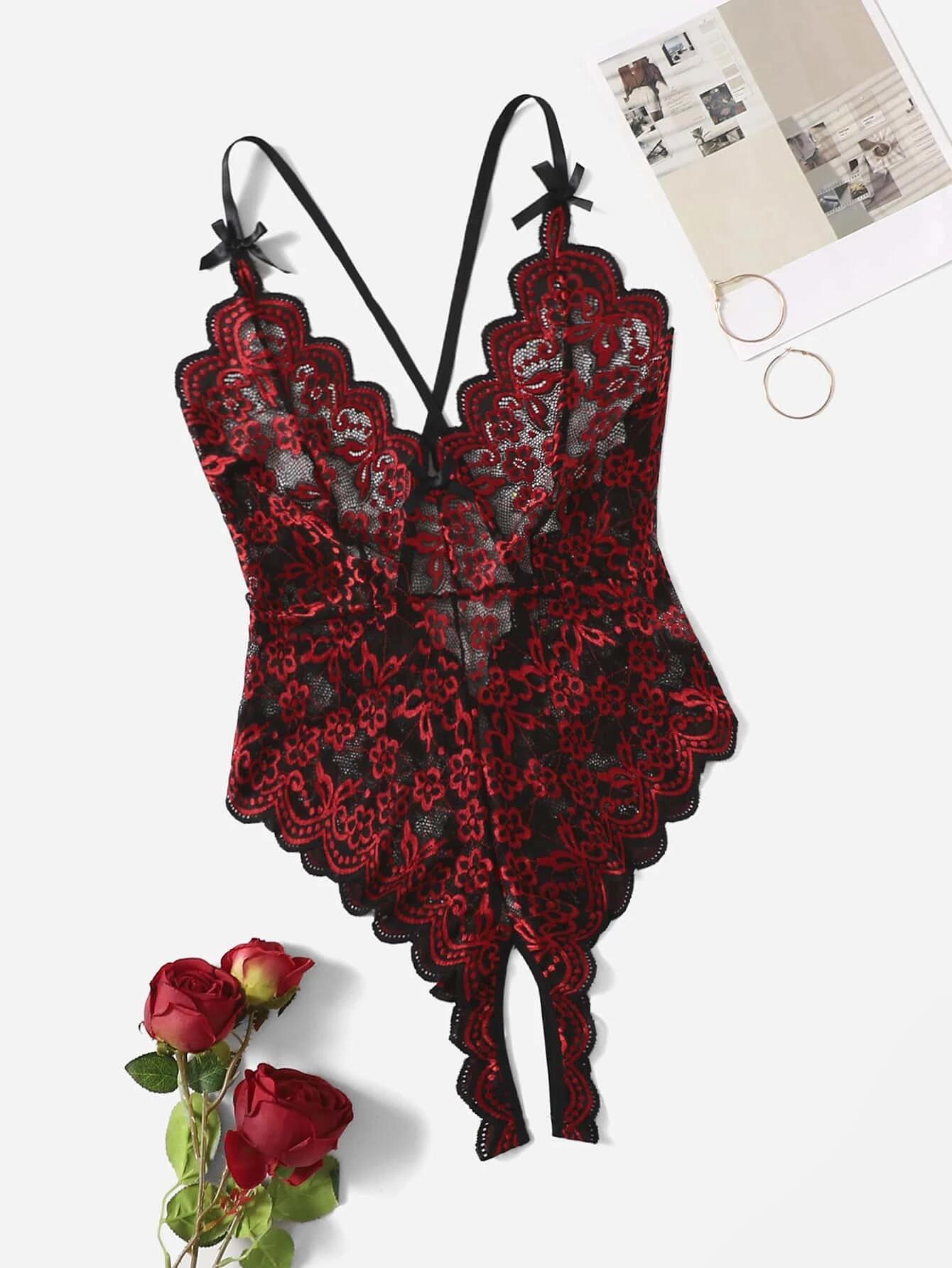 Lace Bodysuit Image 2