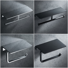 卫生间纸巾架酒店宾馆厕纸架双向卷纸架壁挂式卫浴置物架卫生纸架