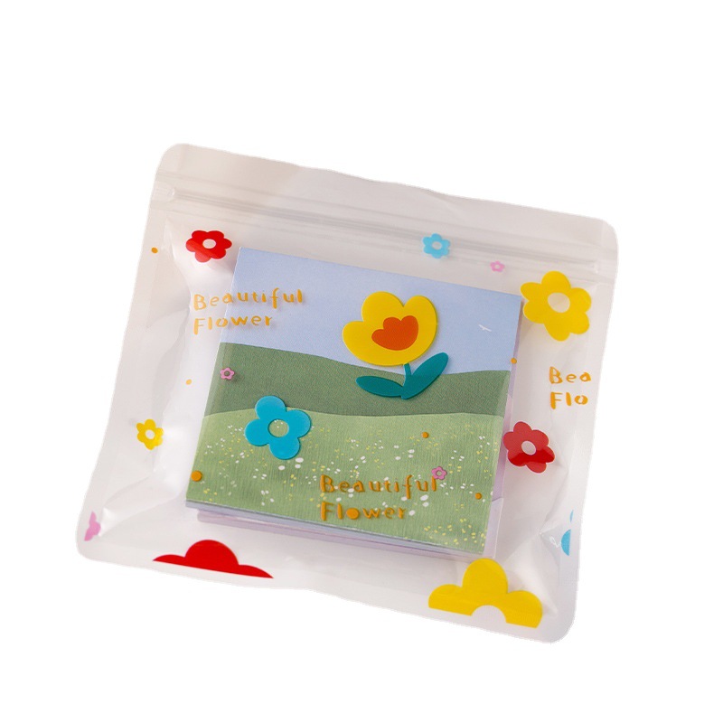 Transparent cartoon cute storage bag